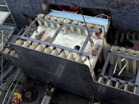 USCG Healy Hull Access Removal for Main Engine Change