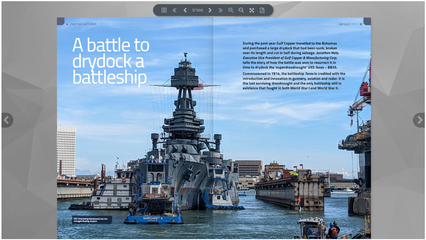 Drydock Magazine article